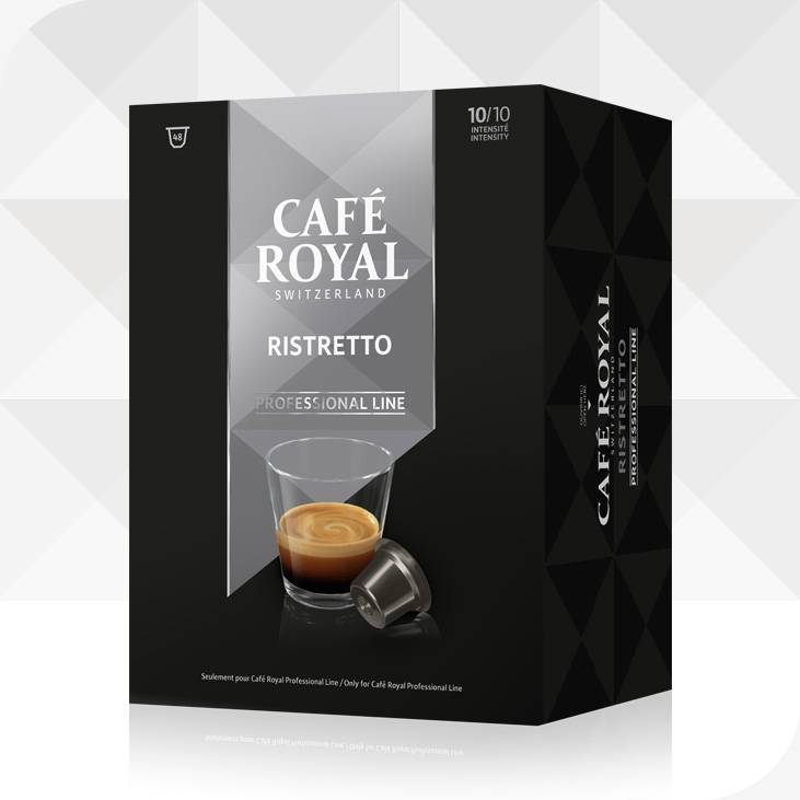 Capsules de café Café Royal Ristretto, compatible avec le système